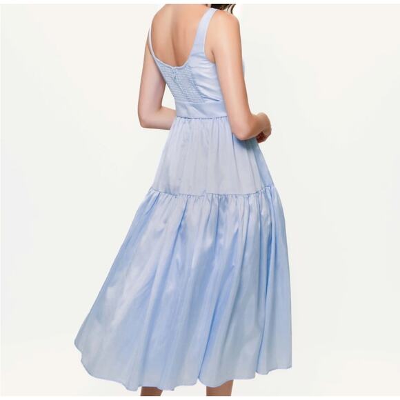 Alice Belted Tiered Midi Dress Size 2 - Picture 4 of 10